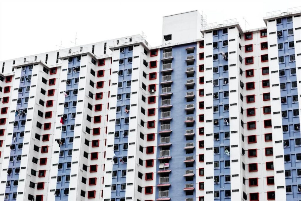  Image of a Singapore HDB flat, where homeowners take up home loans to finance their purchase